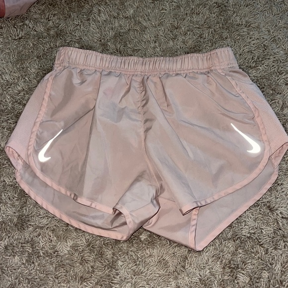 Nike Pants - light pink double swoosh nike shorts